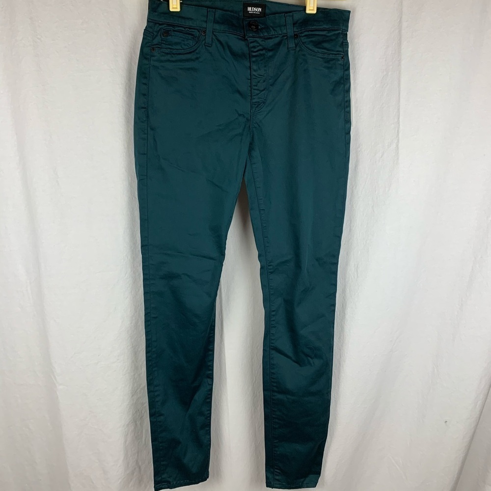 Hudson mid rise nico blue/green jeans